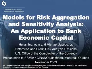 Models for Risk Aggregation and Sensitivity Analysis: An Application to Bank Economic Capital