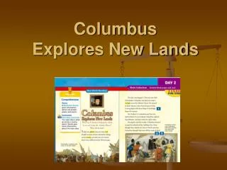 Columbus Explores New Lands