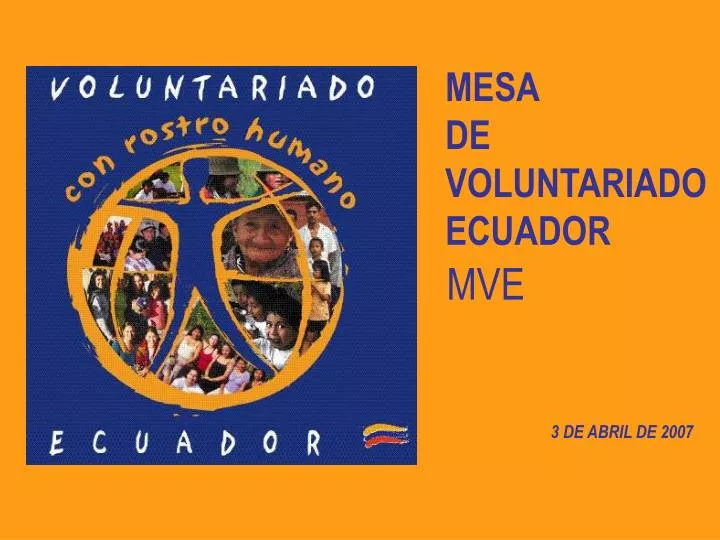 mesa de voluntariado ecuador
