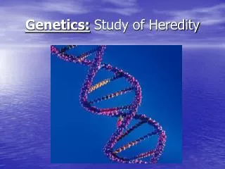 Genetics: Study of Heredity