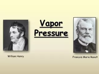 Vapor Pressure