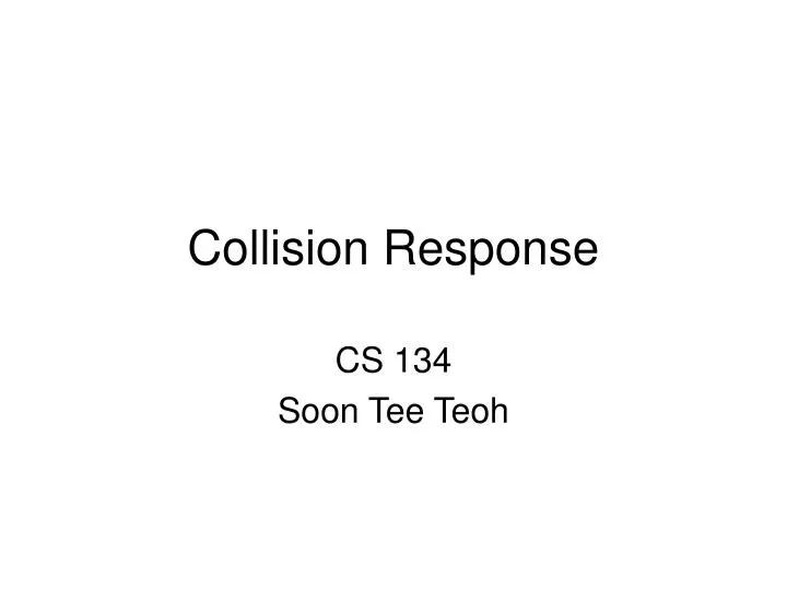 collision response