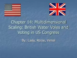 Chapter 14: Multidimensional Scaling: British Water Voles and Voting in US Congress