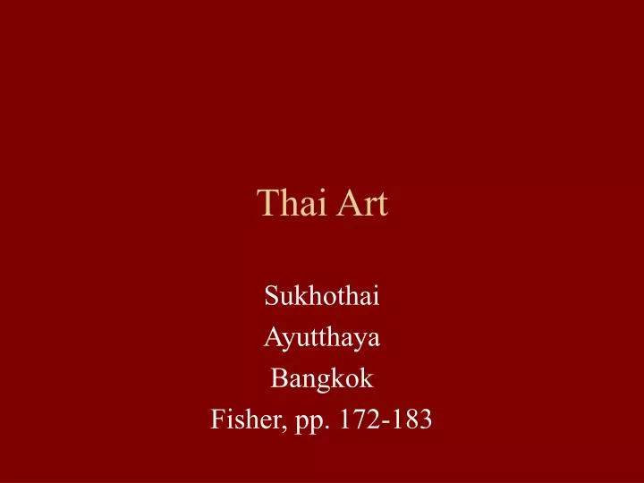 thai art