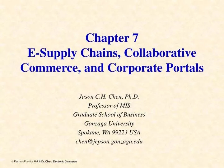 chapter 7 e supply chains collaborative commerce and corporate portals