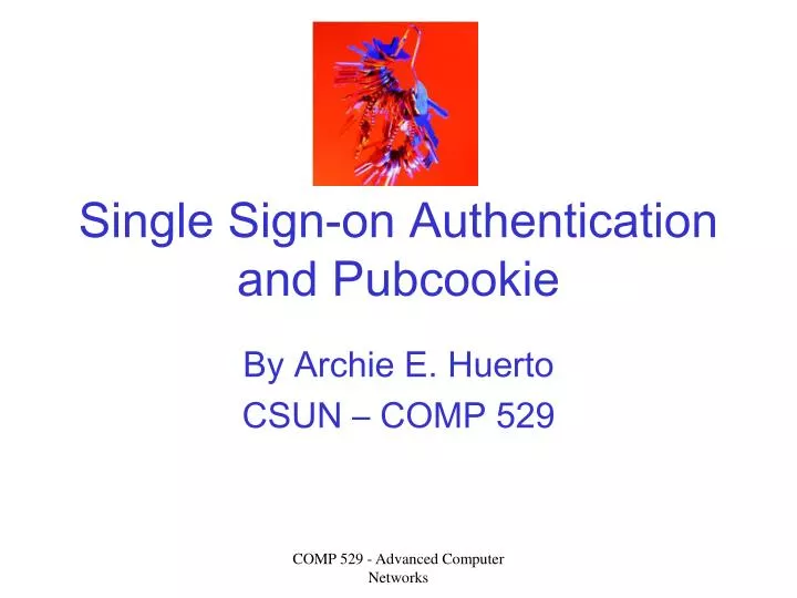 single sign on authentication and pubcookie