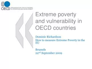 Extreme poverty and vulnerability in OECD countries
