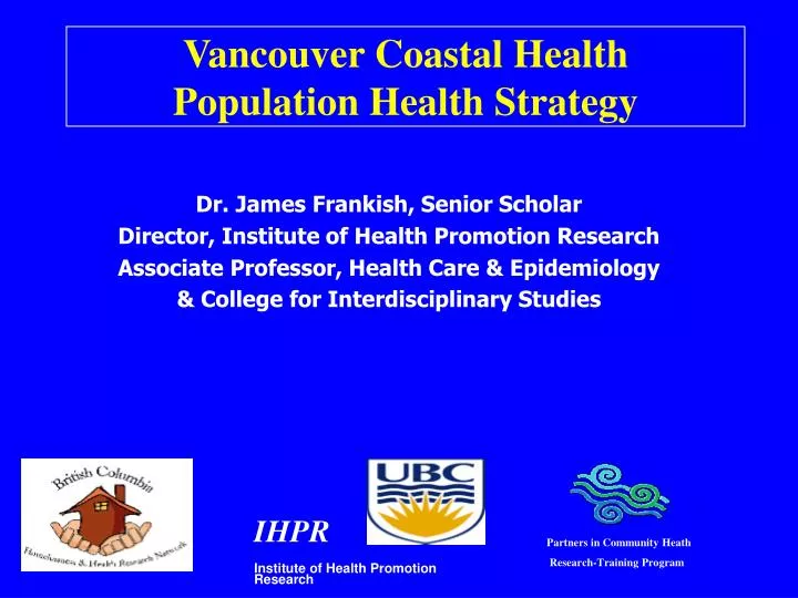 vancouver coastal health population health strategy