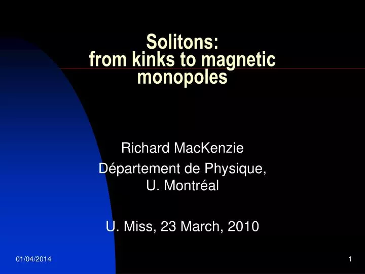 solitons from kinks to magnetic monopoles
