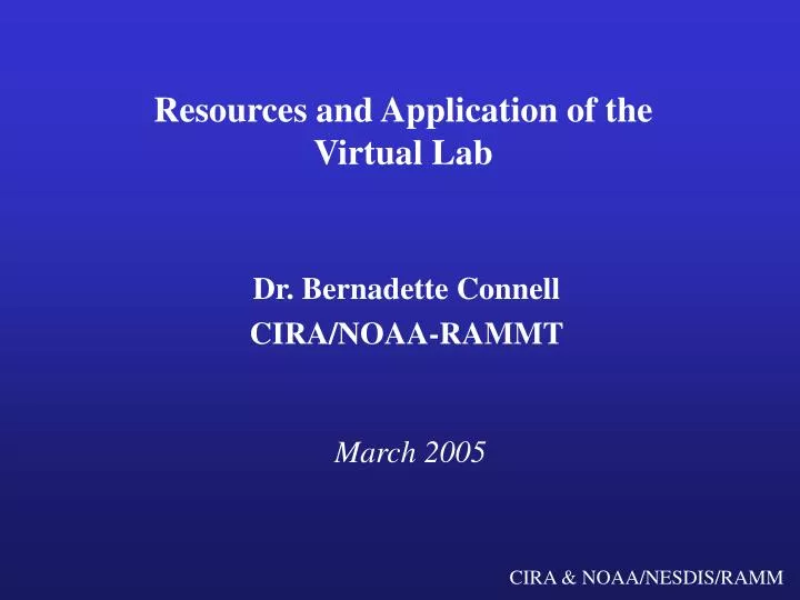 resources and application of the virtual lab