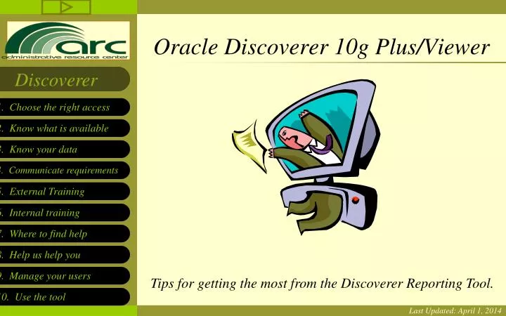 oracle discoverer 10g plus viewer