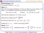 Kinetic Energy and Works - slide 1