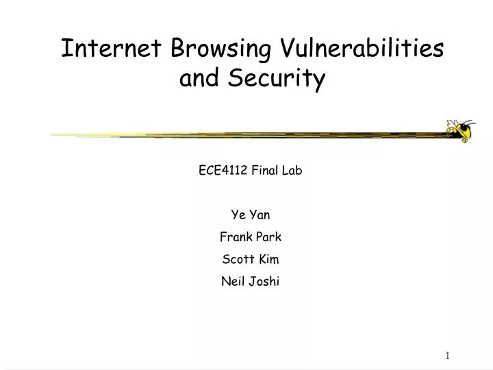 internet browsing vulnerabilities and security