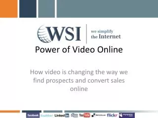 Power of Video Online