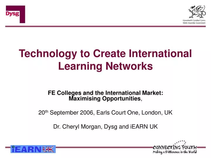 technology to create international learning networks