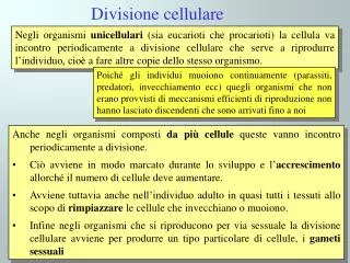 Divisione cellulare