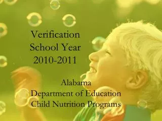 Verification School Year 2010-2011