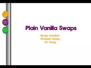 Plain Vanilla Swaps