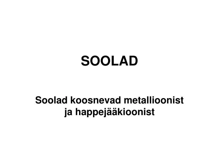 soolad