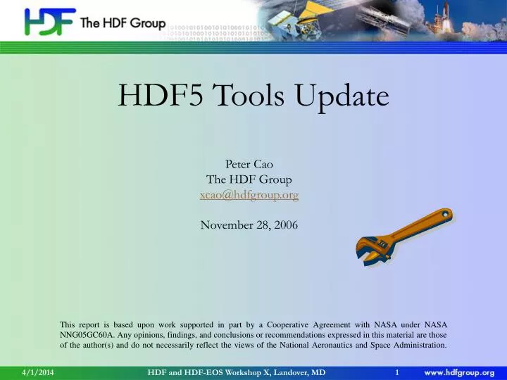 hdf5 tools update