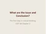 What are the Issue and Conclusion? - slide 1