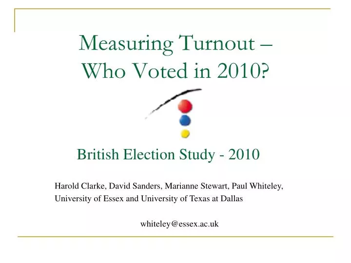 measuring turnout who voted in 2010