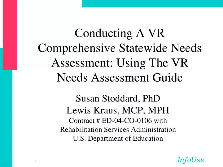 conducting a vr comprehensive statewide needs assessment using the vr needs assessment guide