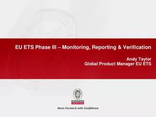 EU ETS Phase III – Monitoring, Reporting &amp; Verification