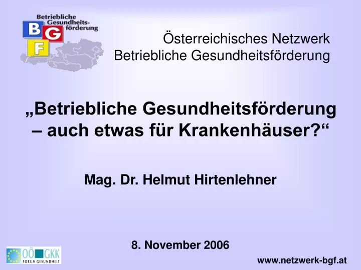 sterreichisches netzwerk betriebliche gesundheitsf rderung