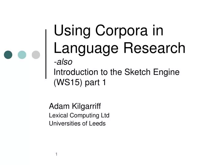 adam kilgarriff lexical computing ltd universities of leeds