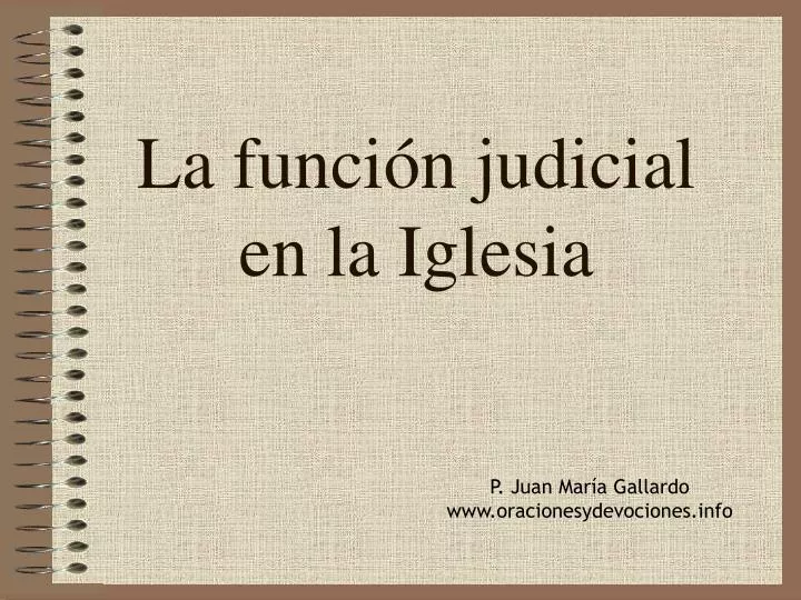 la funci n judicial en la iglesia