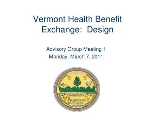 Vermont Health Benefit Exchange: Design