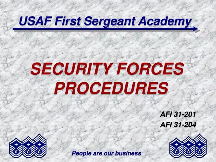 usaf first sergeant academy