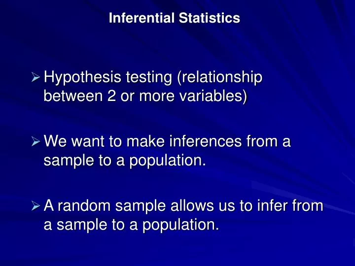 inferential statistics