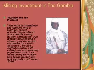 Mining Investment in The Gambia