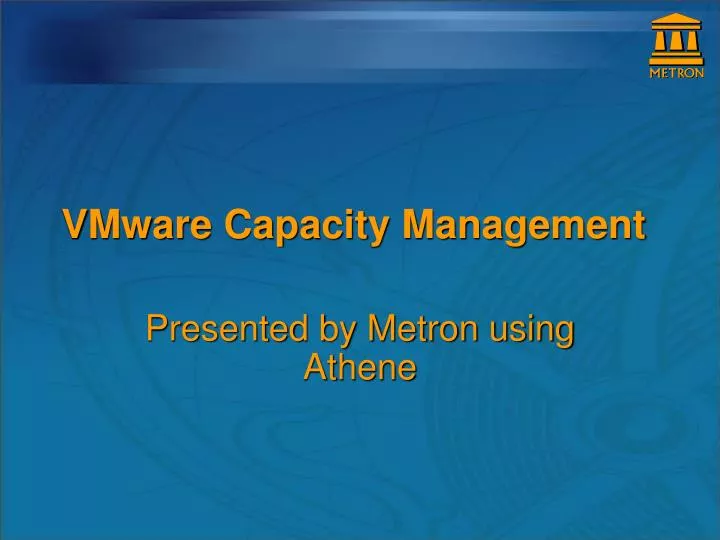 vmware capacity management