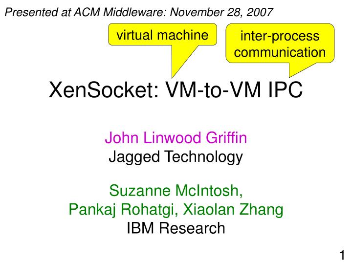 xensocket vm to vm ipc