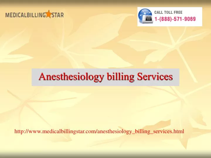 anesthesiology billing services