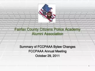 Fairfax County Citizens Police Academy Alumni Association