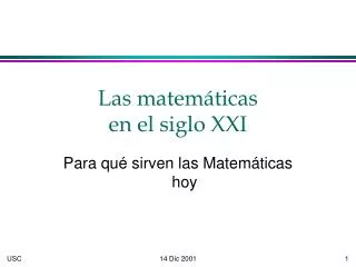 las matem ticas en el siglo xxi