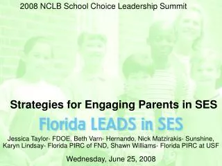 Strategies for Engaging Parents in SES
