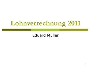 lohnverrechnung 2011