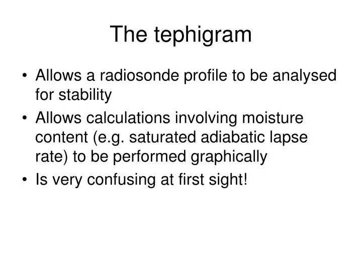 the tephigram