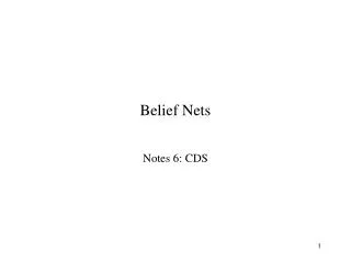 Belief Nets