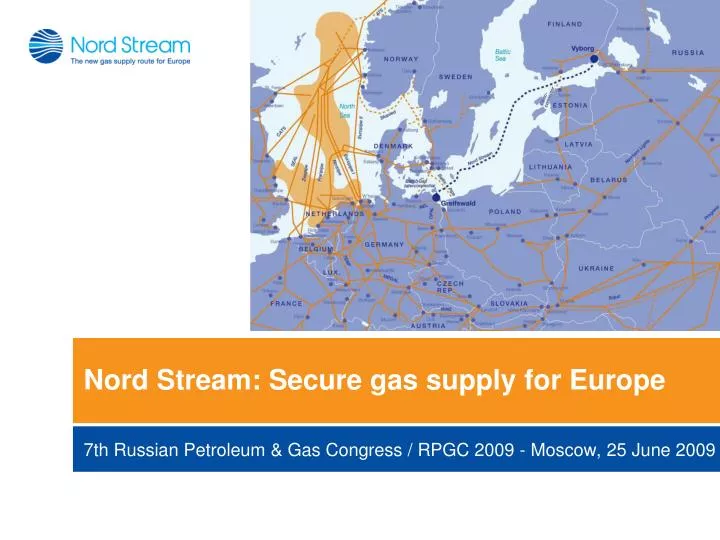 nord stream secure gas supply for europe