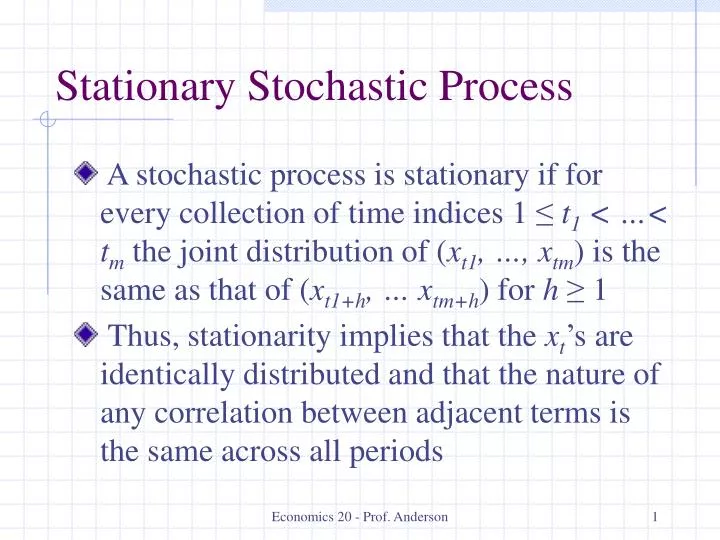 stationary stochastic process