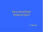 TRAUMATISME THORACIQUE - slide 1
