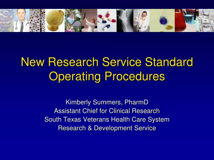 new research service standard operating procedures