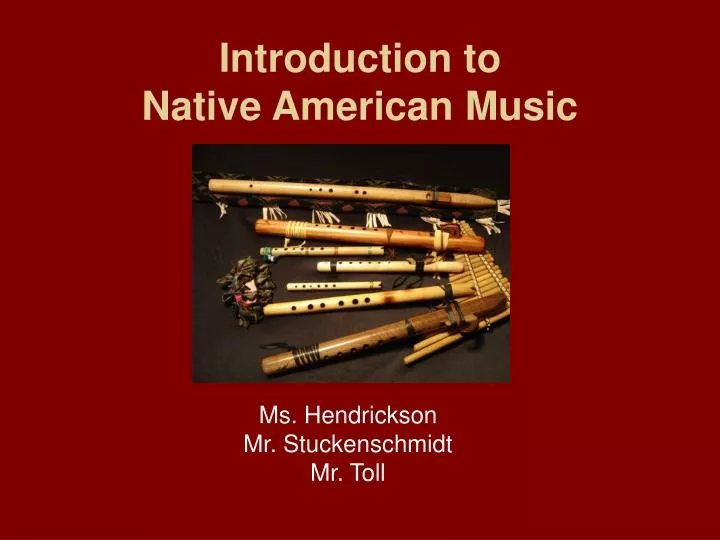 introduction to native american music