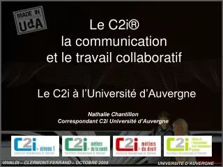 le c2i l universit d auvergne